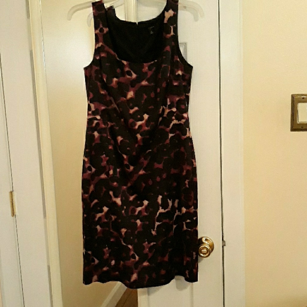 Ann taylor a line animal print dress